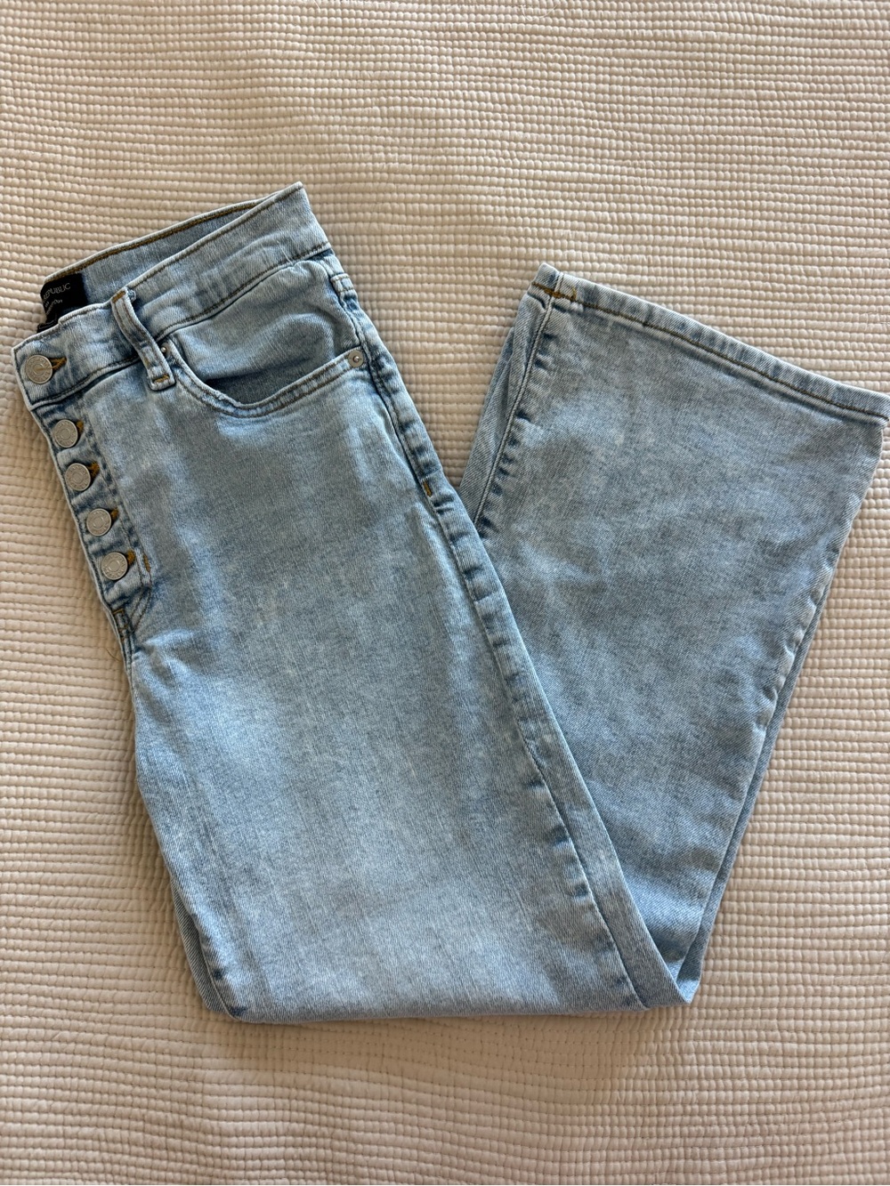 Banana Republic  crop boot cut Button-Fly Jeans